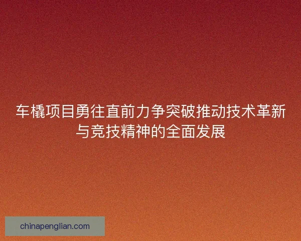 车橇项目勇往直前力争突破推动技术革新与竞技精神的全面发展